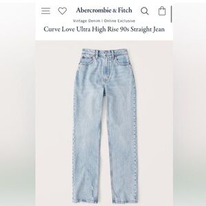 Abercrombie 90s Straight Curve Love Jeans